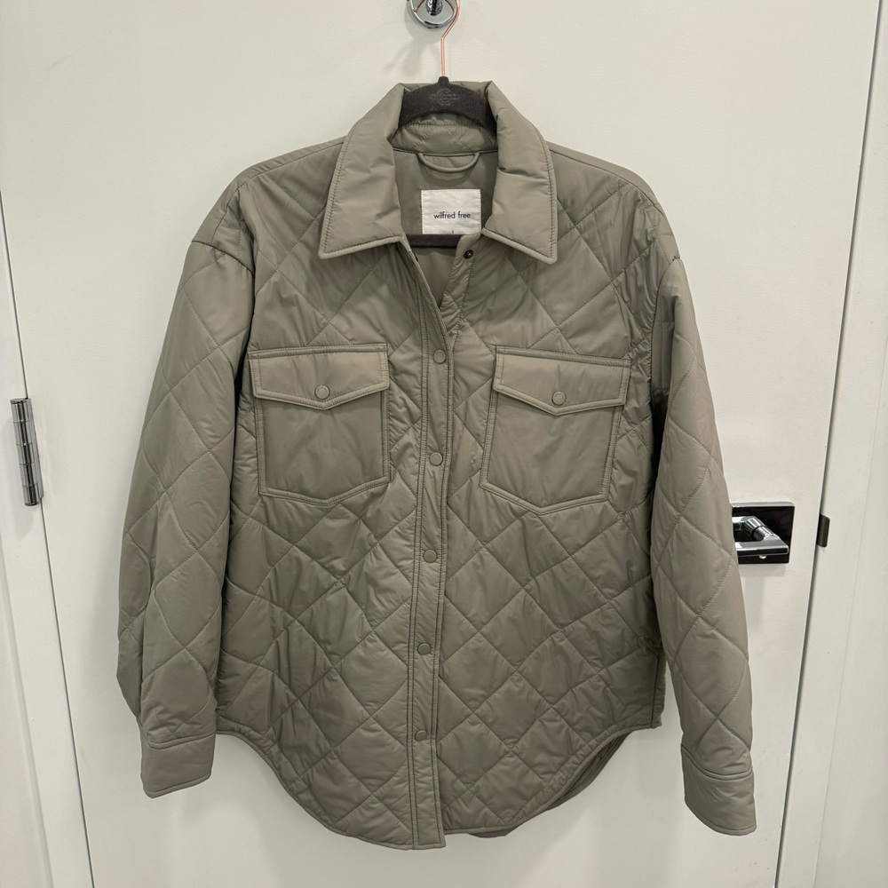 Aritzia Wilfred Free Ganna Insulated Shirt Jacket